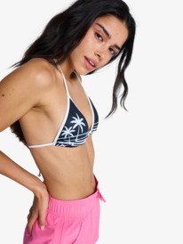 1 The Retro Essentials - Triangle Bikini Top for Women Black ERJX305664 Roxy