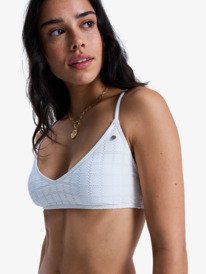 2 Roxy Island - Bralette Bikini Top for Women White ERJX305678 Roxy