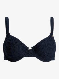 0 Roxy Island - Underwired D-Cup Bikini Top for Women Black ERJX305680 Roxy