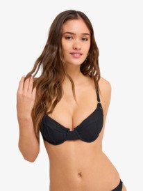 0 Roxy Island - Haut de bikini bonnet D &agrave; armatures pour Femme Noir ERJX305680 Roxy