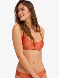 0 Beachside Bohemia - Bikinitop mit B&uuml;geln f&uuml;r Frauen Orange ERJX305681 Roxy