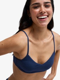 3 Roxy Shine - Bralette Bikini Top for Women Blue ERJX305682 Roxy