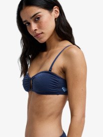 1 Roxy Shine - Bandeau Bikini Top for Women Blue ERJX305684 Roxy