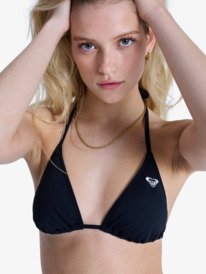 4 Solid Essentials - Reggiseno bikini triangolare da Donna Black ERJX305688 Roxy