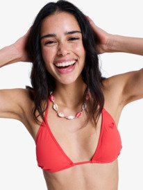 2 Solid Essentials - Parte de cima de biqu&iacute;ni triangular para Mulher Vermelho ERJX305688 Roxy