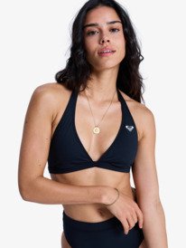 0 Solid Essentials - Triangle-Bikinioberteil für Frauen Schwarz ERJX305689 Roxy