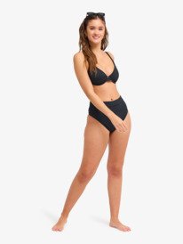 2 Solid Essentials - Reggiseno bikini con ferretto coppa D da Donna Black ERJX305690 Roxy