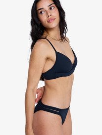 1 Solid Essentials - Bralette Bikini da Donna Black ERJX305691 Roxy