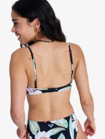 6 Printed Essentials - Top de bikini Bralette para mujer Negro ERJX305694 Roxy
