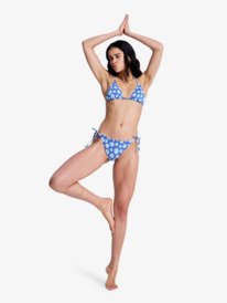 3 Printed Essentials Tiki Tri - Parte de cima de biquíni triangular para Mulher Azul ERJX305695 Roxy