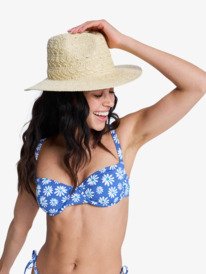 5 Printed Essentials - Haut de bikini bandeau pour Femme Bleu ERJX305699 Roxy