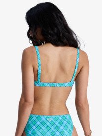 3 Printed Essentials - Parte de cima de biquíni Bandeau para Mulher Verde ERJX305699 Roxy