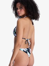 4 Printed Essentials - Triangle Bikini Top for Women Black ERJX305701 Roxy
