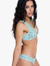 1 Wildside Paisley - Triangle Bikini Top for Women Green ERJX305708 Roxy
