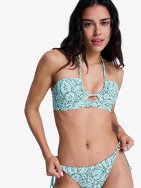 0 Wildside Paisley - Haut de bikini bandeau pour Femme Vert ERJX305710 Roxy