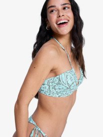 1 Wildside Paisley - Haut de bikini bandeau pour Femme Vert ERJX305710 Roxy