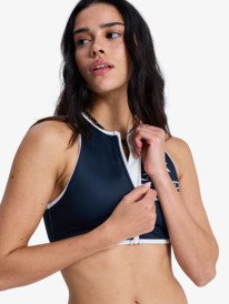 3 The Retro Essentials - Haut de bikini crop-top pour Femme Noir ERJX305713 Roxy
