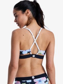 3 Roxy Active - Bralette Bikini Top for Women Black ERJX305718 Roxy