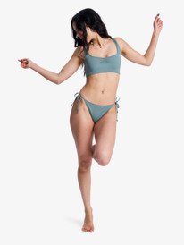 3 Solid Essentials - Bralette Bikini Top for Women Green ERJX305724 Roxy