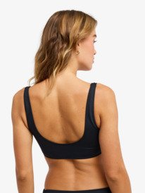 4 Solid Essentials - Bralette Bikini Top for Women Black ERJX305724 Roxy