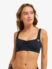 0 Solid Essentials - Bralette Bikini Top for Women Black ERJX305724 Roxy