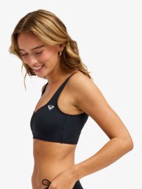 1 Solid Essentials - Bralette Bikini Top for Women Black ERJX305724 Roxy