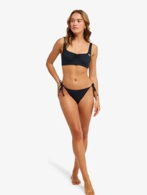 3 Solid Essentials - Bralette Bikini Top for Women Black ERJX305724 Roxy