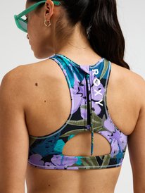 4 Roxy Active Crop Top Purple ERJX305767 Roxy