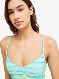 2 Neon Queen - Tank Bikini Top for Women Green ERJX305806 Roxy