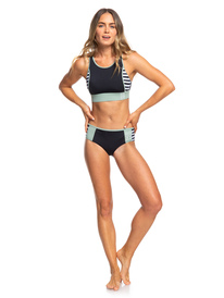 2 ROXY Fitness - Bas de bikini shorty pour Femme Noir ERJX403790 Roxy