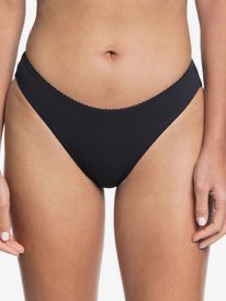 0 Kelia - High Leg Bikini Bottoms for Women Black ERJX403921 Roxy