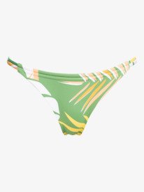 10 Wildflowers - Bas de bikini réversible couvrance mini pour Femme Vert ERJX404144 Roxy