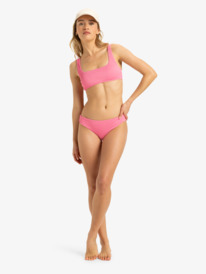 5 Roxy Love The Comber - Medium Coverage Bikini Bottoms for Women Pink ERJX404414 Roxy