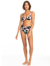 6 Printed Beach Classics - Braguita de bikini de cintura media para Mujer Negro ERJX404428 Roxy