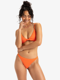 0 Rib ROXY Love The Goofy - Bragas de bikini cheeky para mujer Naranja ERJX404794 Roxy