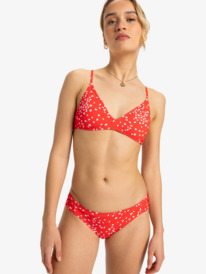 0 Pt Beach Classics - Moderate Bikini Bottoms for Women Red ERJX404982 Roxy