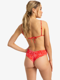 3 Pt Beach Classics - Bragas de bikini cheeky para mujer Rojo ERJX404984 Roxy