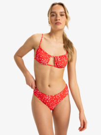 0 Pt Beach Classics - Bragas de bikini cheeky para mujer Rojo ERJX404984 Roxy