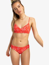 0 Pt Beach Classics - Mittleren Po-Abdeckung Bikinihosen für Damen Rot ERJX404985 Roxy