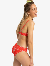 1 Pt Beach Classics - Mittleren Po-Abdeckung Bikinihosen für Damen Rot ERJX404985 Roxy