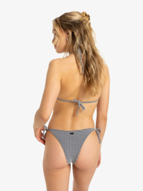 3 Gingham - Bikiniunterteil mit knapper Bedeckung für Frauen Schwarz ERJX404993 Roxy