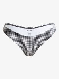 8 Gingham - Slip bikini cheeky da Donna Black ERJX404995 Roxy