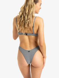 7 Gingham - Cheeky Fit Bikinihosen für Damen Schwarz ERJX404995 Roxy