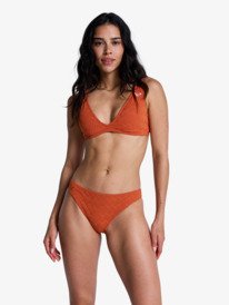 0 Current Coolness - Medium Coverage Bikini Bottoms for Women Orange ERJX404996 Roxy