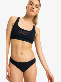 0 Roxy Active - Bikinihosen für Damen Schwarz ERJX405002 Roxy