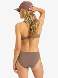 3 Lasca - Medium Coverage Bikini Bottoms for Women Brown ERJX405010 Roxy