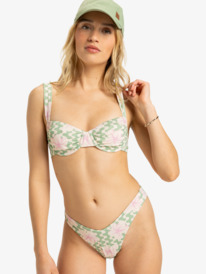 0 Hibiscus Daze - Slip bikini cheeky da Donna Green ERJX405012 Roxy