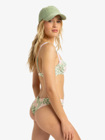 1 Hibiscus Daze - Cheeky bikinibroekje voor Dames Green ERJX405012 Roxy