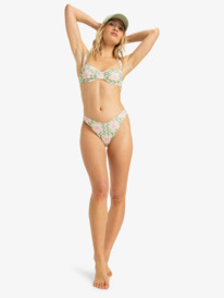 2 Hibiscus Daze - Slip bikini cheeky da Donna Green ERJX405012 Roxy