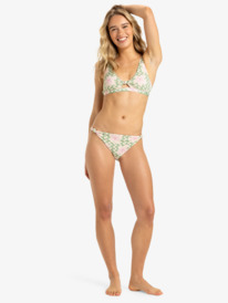 2 Hibiscus Daze  - Bas de maillot de bain emboîtant Femme Vert ERJX405013 Roxy